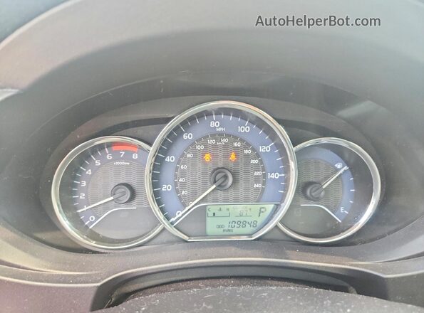 2T1BURHE3GC549452 2016 TOYOTA COROLLA Gray Instrument cluster view