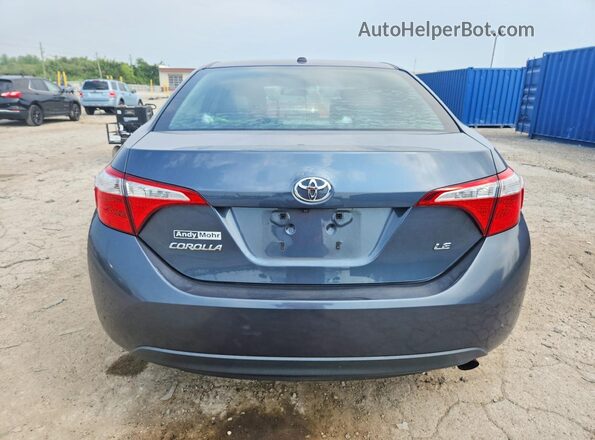 2T1BURHE3GC549452 2016 TOYOTA COROLLA Gray Rear view