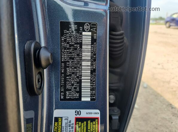 2T1BURHE3GC549452 2016 TOYOTA COROLLA Gray Engine compartment view