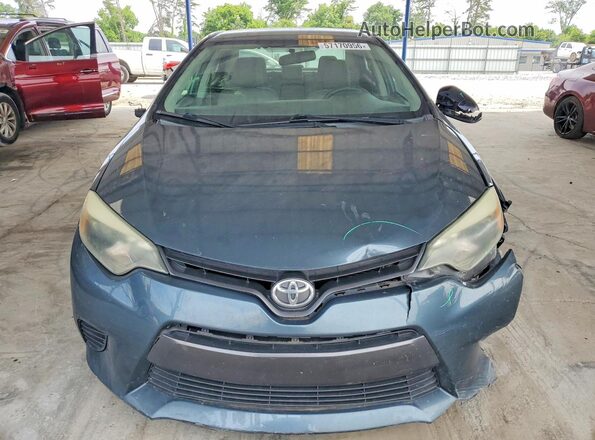 2T1BURHE3GC553453 2016 TOYOTA COROLLA Blue Vista frontal