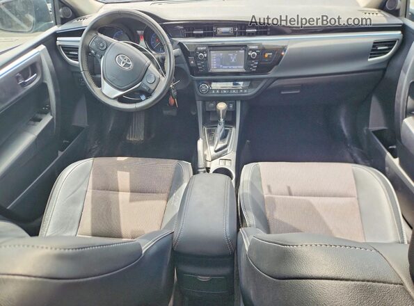 2T1BURHE3GC562816 2016 TOYOTA COROLLA Black Առջևի վահանակի տեսք