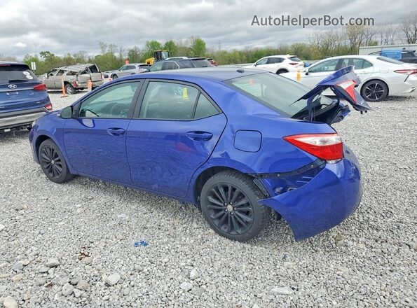 2T1BURHE3GC570480 2016 TOYOTA COROLLA Blue Rear left