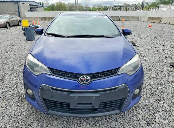 2T1BURHE3GC570480 2016 TOYOTA COROLLA Blue Front view