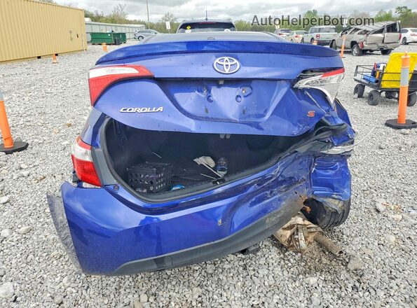 2T1BURHE3GC570480 2016 TOYOTA COROLLA Blue Rear view