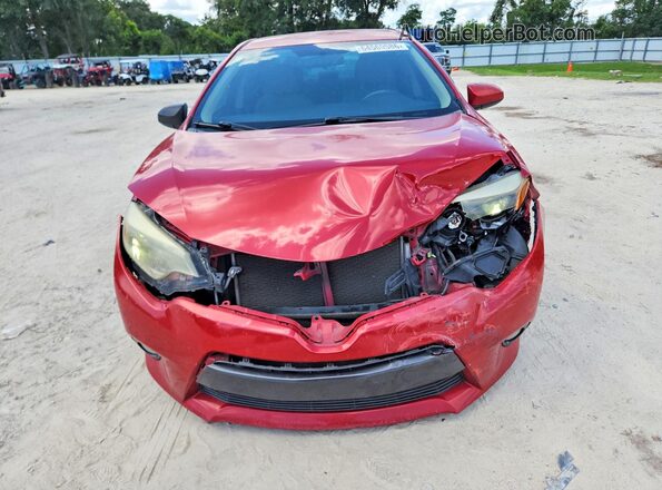 2T1BURHE3GC584864 2016 TOYOTA COROLLA Красный Вид спереди