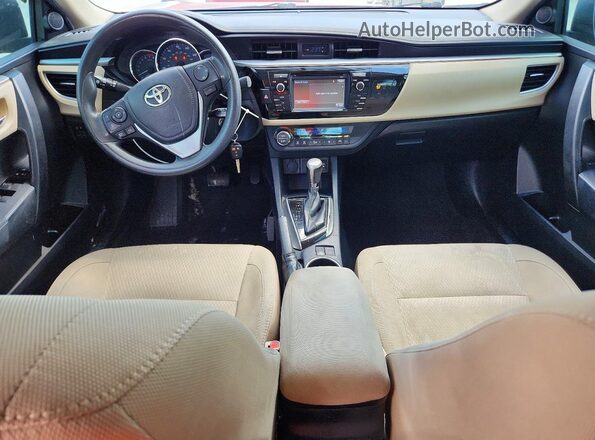 2T1BURHE3GC584864 2016 TOYOTA COROLLA Красный Вид панели приборов