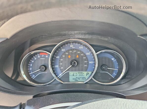 2T1BURHE3GC584864 2016 TOYOTA COROLLA Красный Вид щитка приборов