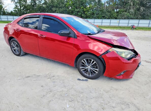 2T1BURHE3GC584864 2016 TOYOTA COROLLA Красный Передняя правая четверть