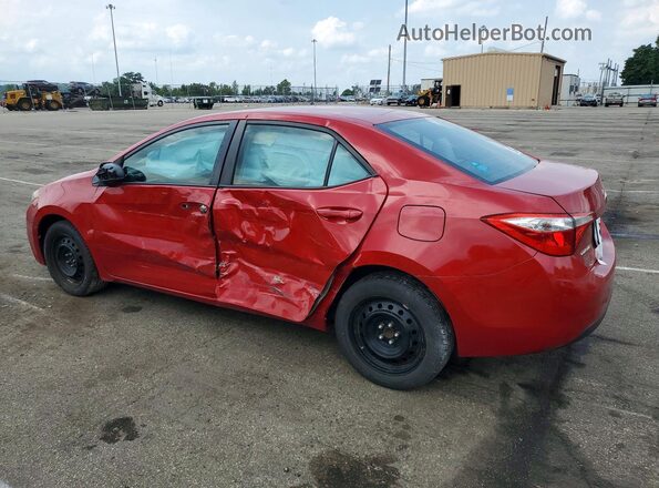 2T1BURHE3GC608337 2016 TOYOTA COROLLA Red Tył lewy