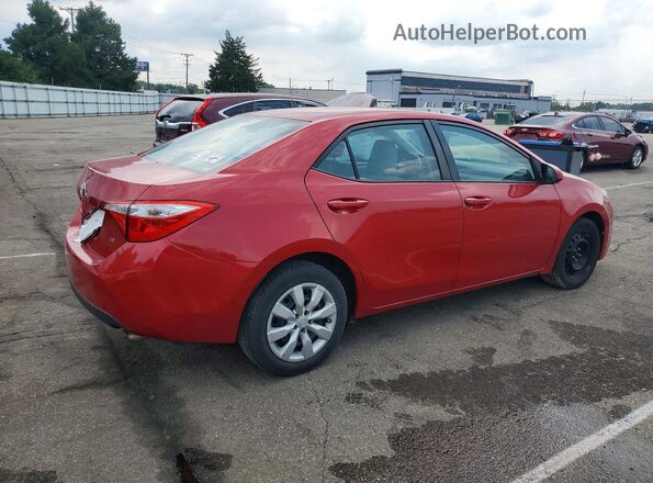 2T1BURHE3GC608337 2016 TOYOTA COROLLA Red Tył prawy