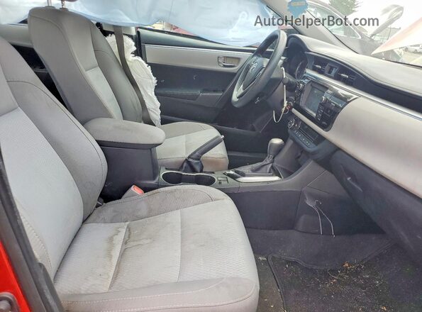 2T1BURHE3GC608337 2016 TOYOTA COROLLA Red Widok wnętrza z przodu