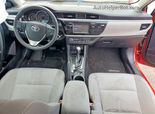 2T1BURHE3GC608337 2016 TOYOTA COROLLA Red Widok deski rozdzielczej