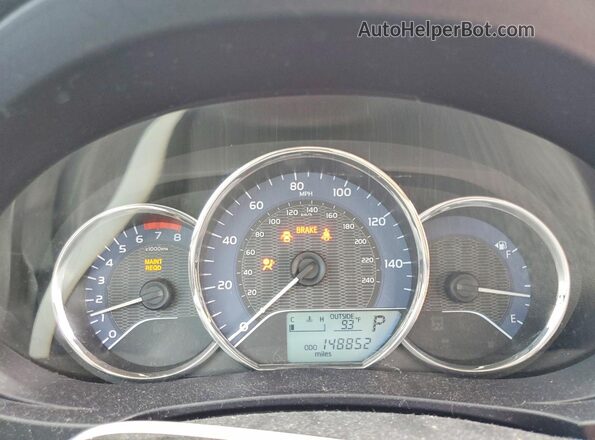 2T1BURHE3GC608337 2016 TOYOTA COROLLA Red Widok zestawu wskaźników