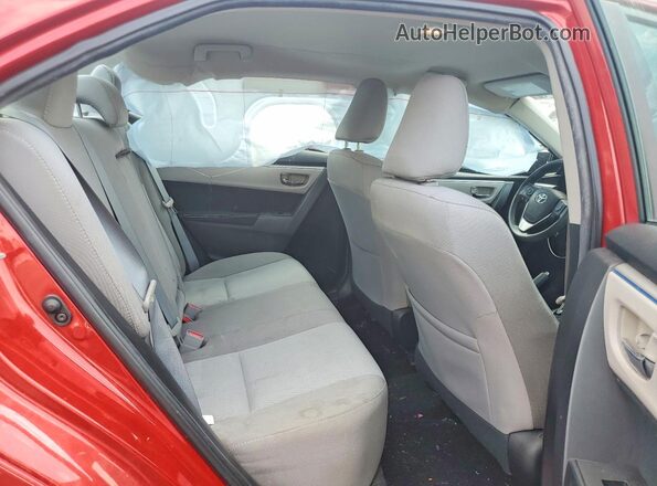 2T1BURHE3GC608337 2016 TOYOTA COROLLA Red Widok tylnych siedzeń