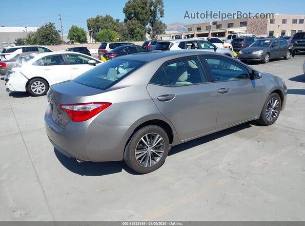 2T1BURHE3GC625445 2016 TOYOTA COROLLA Silver Rear right