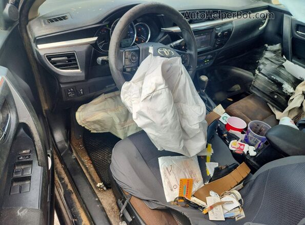 2T1BURHE3GC630953 2016 TOYOTA COROLLA Black Widok deski rozdzielczej
