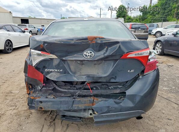 2T1BURHE3GC689405 2016 TOYOTA COROLLA Black უკანა ხედი