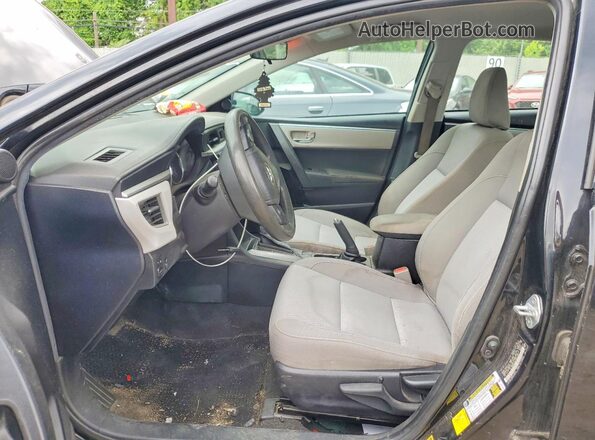 2T1BURHE3GC689405 2016 TOYOTA COROLLA Black წინა სალონის ხედი