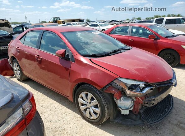 2T1BURHE3GC691316 2016 TOYOTA COROLLA Red Առջևի աջ