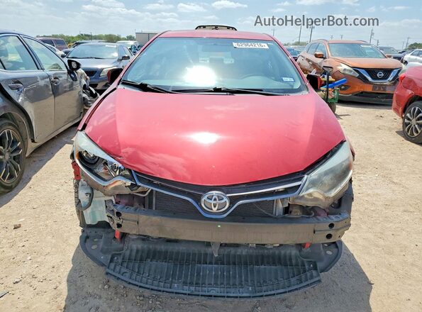 2T1BURHE3GC691316 2016 TOYOTA COROLLA Red Դիմացի տեսք