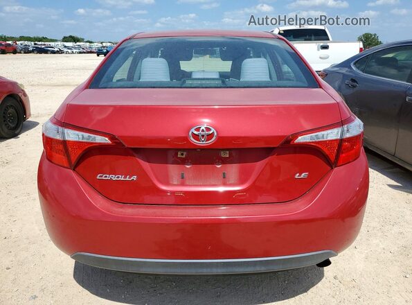 2T1BURHE3GC691316 2016 TOYOTA COROLLA Red Հետևի տեսք