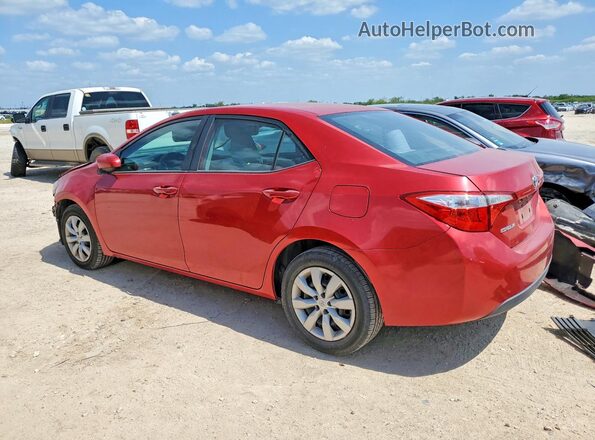 2T1BURHE3GC691316 2016 TOYOTA COROLLA Red Հետևի ձախ