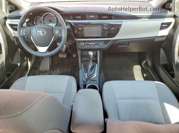 2T1BURHE3GC691316 2016 TOYOTA COROLLA Red Առջևի վահանակի տեսք