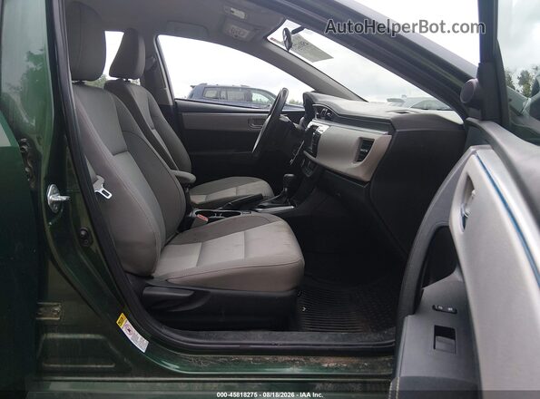 2T1BURHE3GC703755 2016 TOYOTA COROLLA Зеленый Вид салона спереди