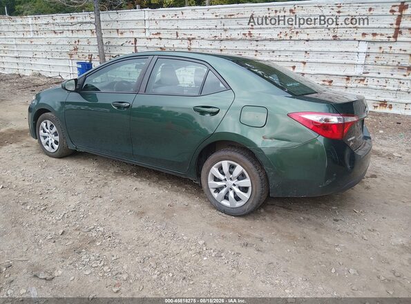 2T1BURHE3GC703755 2016 TOYOTA COROLLA Зеленый Задняя левая четверть