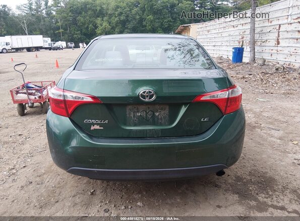 2T1BURHE3GC703755 2016 TOYOTA COROLLA Зеленый 