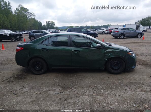 2T1BURHE3GC703755 2016 TOYOTA COROLLA Зеленый Вид задней части салона