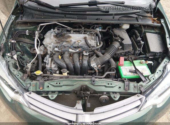 2T1BURHE3GC703755 2016 TOYOTA COROLLA Зеленый Вид сзади