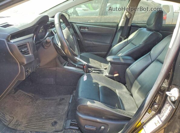 2T1BURHE3GC726937 2016 TOYOTA COROLLA Black Front interior view