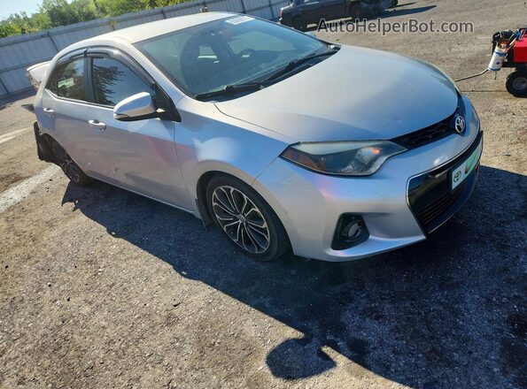 2T1BURHE3GC734861 2016 TOYOTA COROLLA Silver Delantero derecho