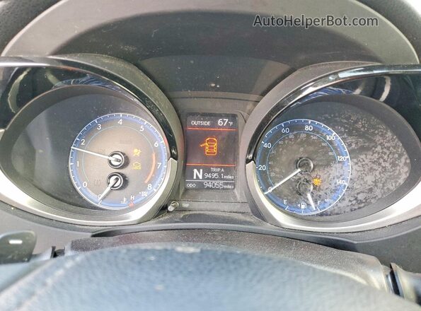 2T1BURHE3GC739350 2016 TOYOTA COROLLA White ხელსაწყოთა პანელის ხედი