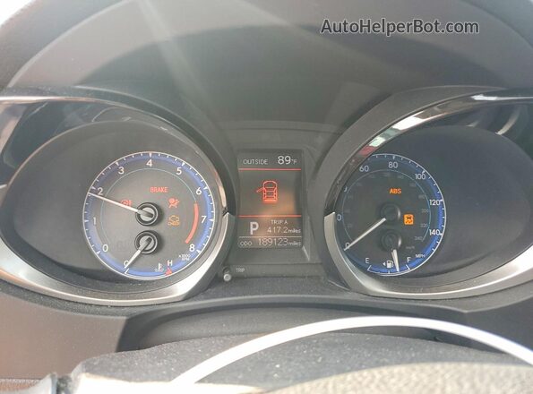 2T1BURHE3GC743138 2016 TOYOTA COROLLA Серый Вид щитка приборов