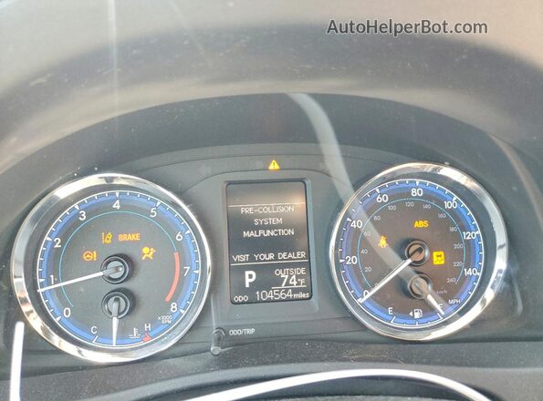 2T1BURHE3HC747742 2017 TOYOTA COROLLA Gray Вид щитка приладів
