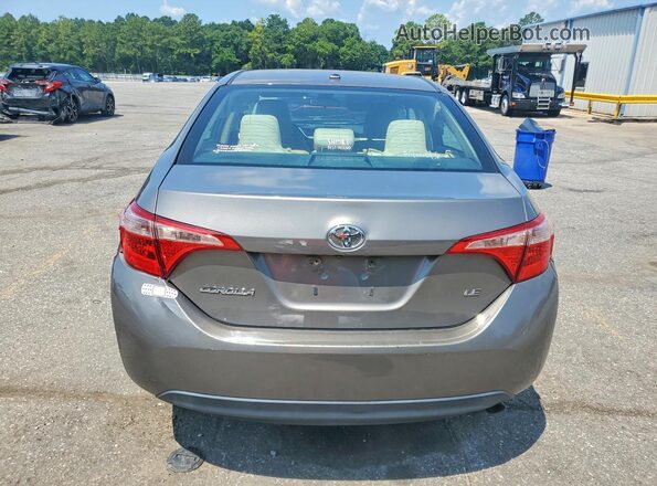 2T1BURHE3HC751547 2017 TOYOTA COROLLA Gray Rear view