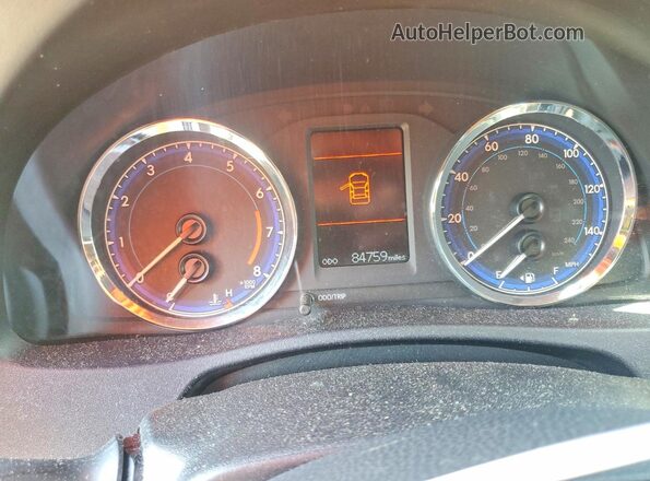 2T1BURHE3HC751547 2017 TOYOTA COROLLA Gray Instrument cluster view