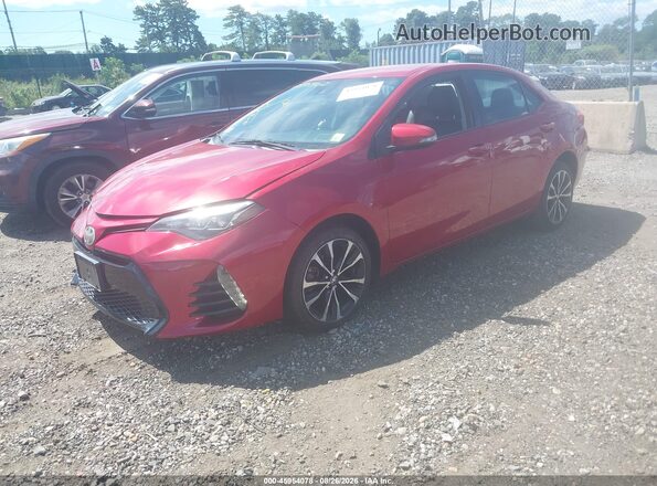 2T1BURHE3HC810452 2017 TOYOTA COROLLA Red Przód lewy