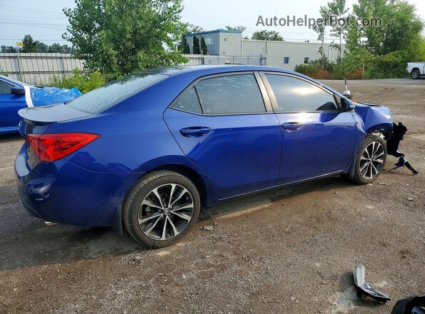 2T1BURHE3HC863507 2017 TOYOTA COROLLA Blue Задня права чверть