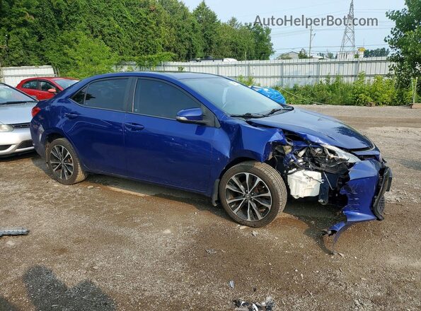 2T1BURHE3HC863507 2017 TOYOTA COROLLA Blue Передня права чверть