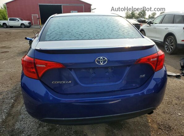 2T1BURHE3HC863507 2017 TOYOTA COROLLA Blue Вид ззаду
