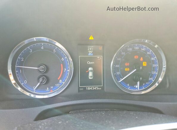 2T1BURHE3HC863507 2017 TOYOTA COROLLA Blue Вид щитка приладів