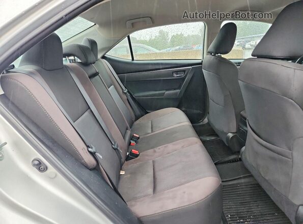 2T1BURHE3HC864107 2017 TOYOTA COROLLA Silver უკანა სავარძლების ხედი