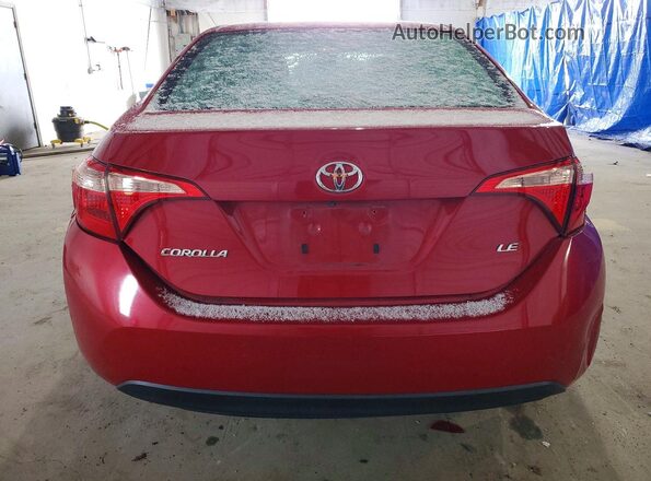 2T1BURHE3HC865273 2017 TOYOTA COROLLA Red Vista trasera