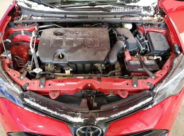 2T1BURHE3HC865273 2017 TOYOTA COROLLA Red Vista interior trasera