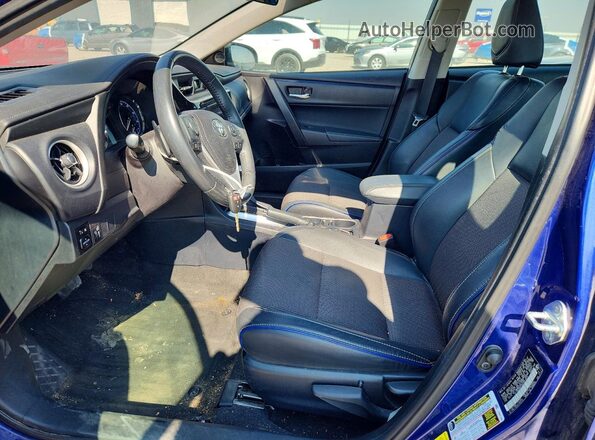 2T1BURHE3HC951621 2017 TOYOTA COROLLA Blue Вид салону спереду