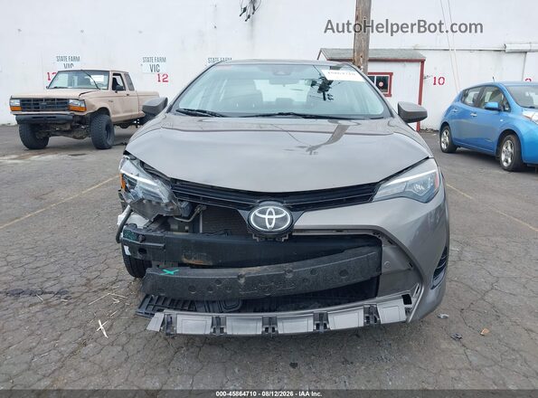 2T1BURHE3JC061514 2018 TOYOTA COROLLA Gray Instrument cluster view