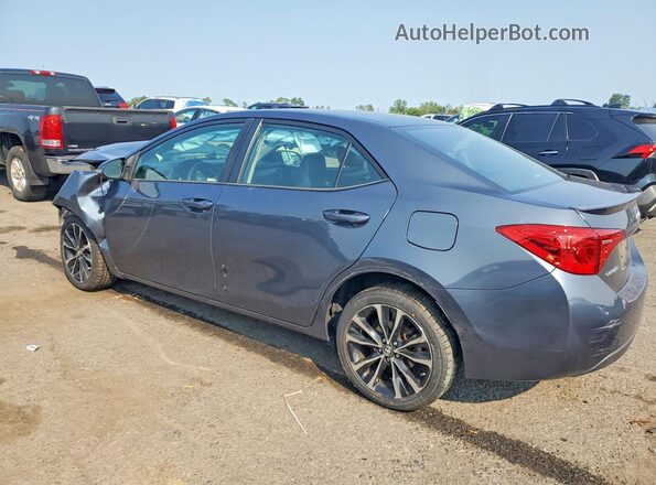 2T1BURHE3JC114082 2018 TOYOTA COROLLA Gray Trasero izquierdo